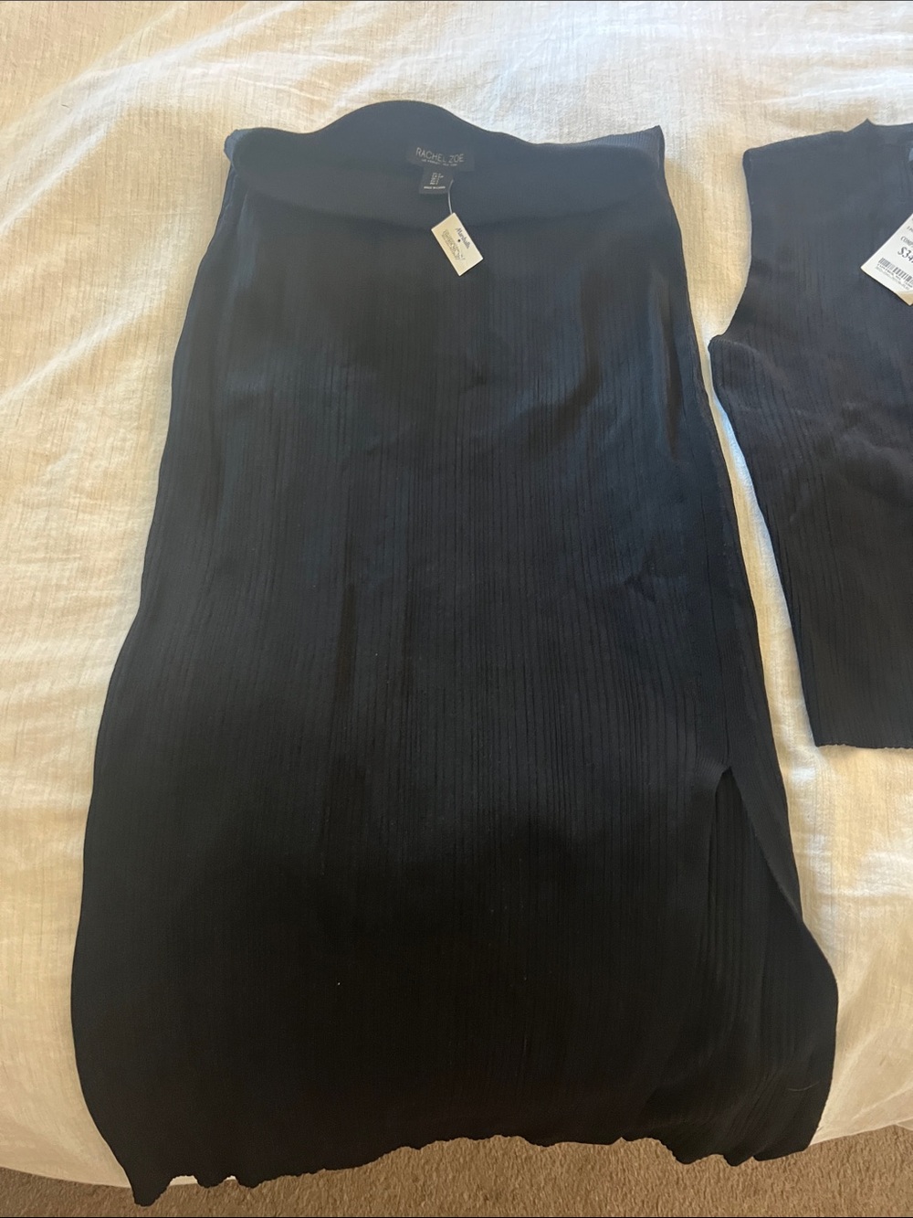 Rachel Zoe Black tank and long Skirt set - Picture 5 of 8